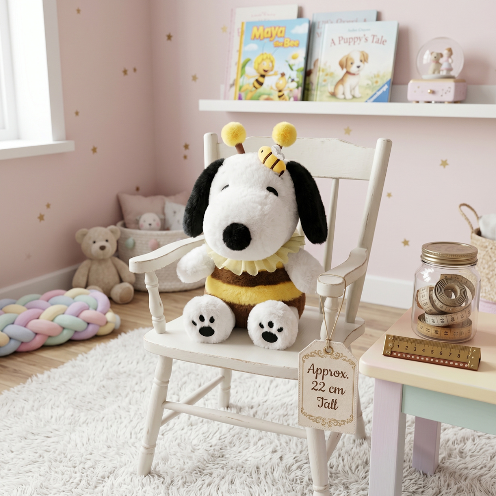 PELUCHE PERRO DISFRAZADO DE ABEJITA 27 CM - 1