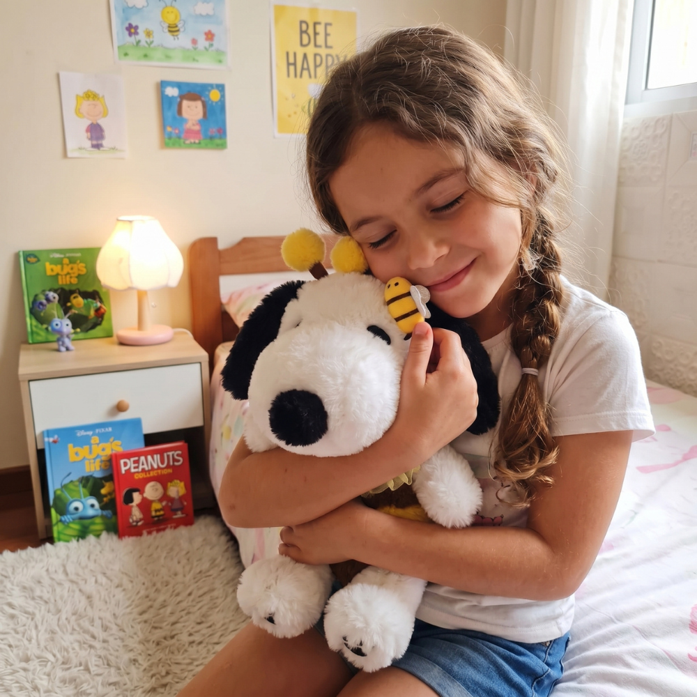 PELUCHE PERRO DISFRAZADO DE ABEJITA 27 CM - 4