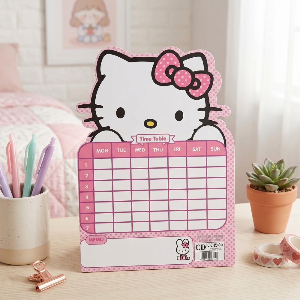 HORARIO ORGANIZADOR HELLO KITTY - 1