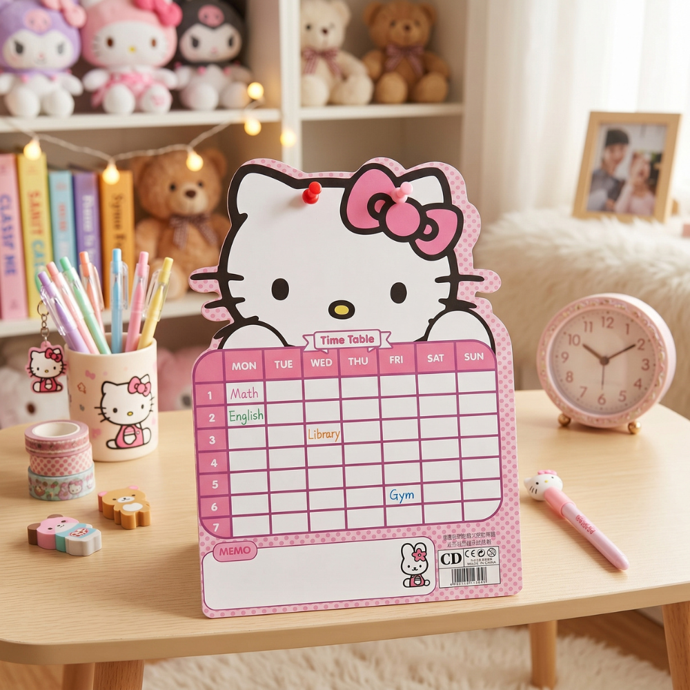 HORARIO ORGANIZADOR HELLO KITTY - 3