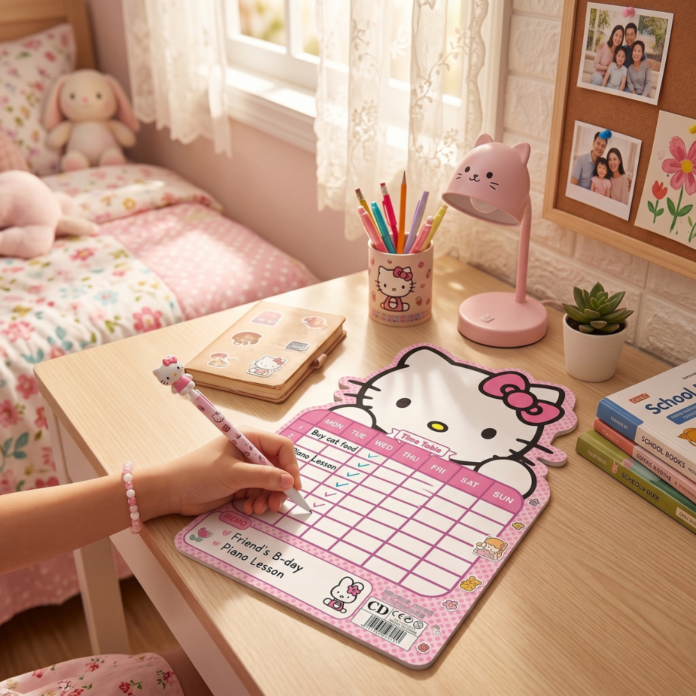HORARIO ORGANIZADOR HELLO KITTY - 4