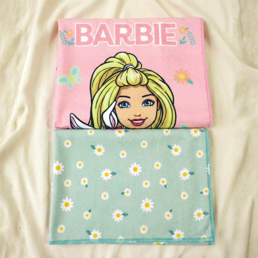 SET DE TOALLAS ESCOLAR X2 BARBIE 48X32CM - 3