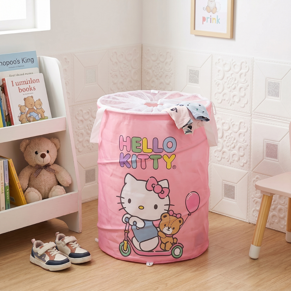 CESTA PLEGABLE 43 L HELLO KITTY ROSADO - 1