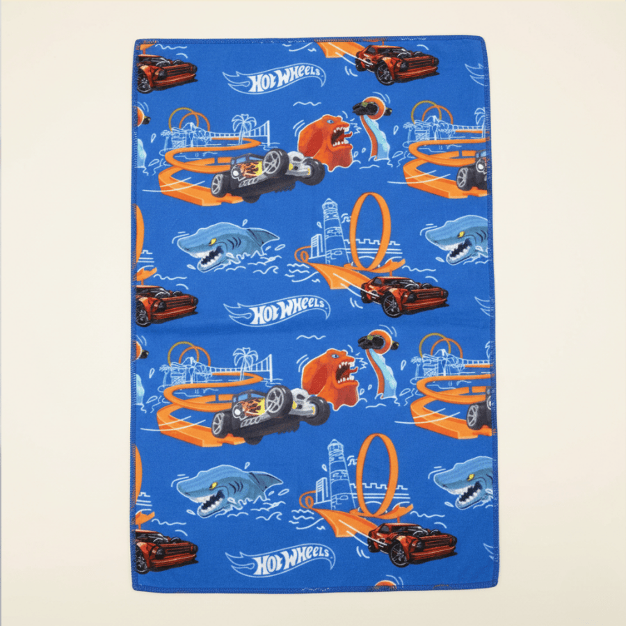 SET DE TOALLAS ESCOLAR X2 HOT WHEELS 48X32CM - 4