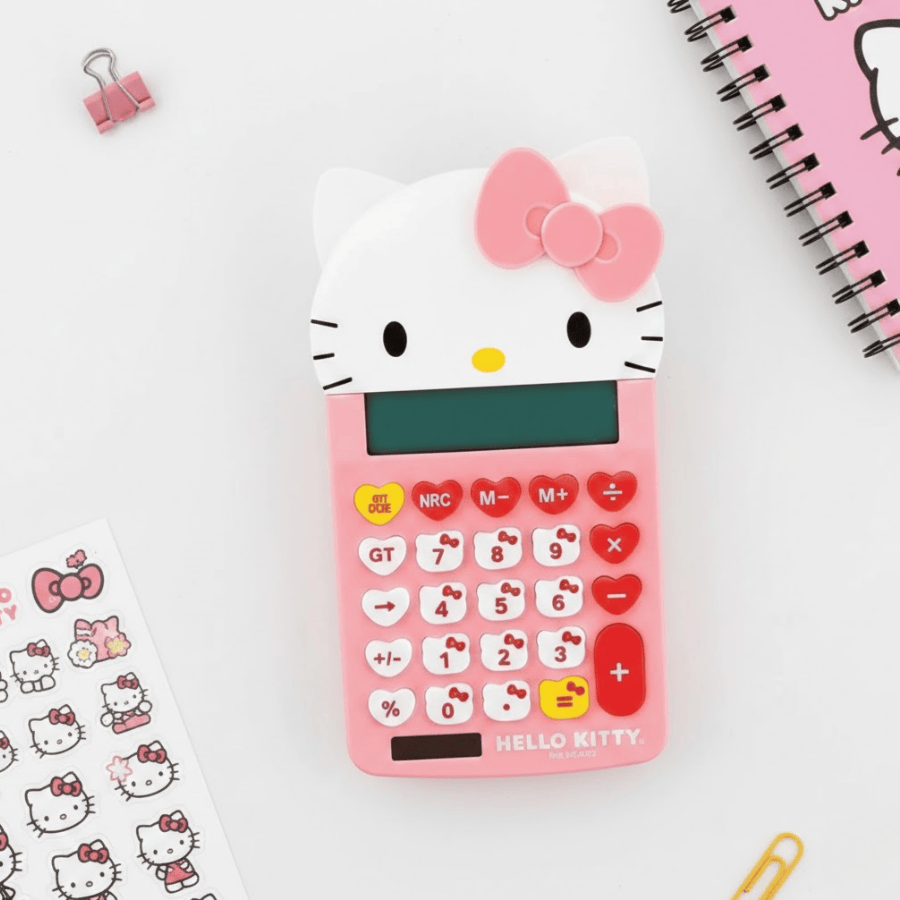 CALCULADORA HELLO KITTY ROSA - 1