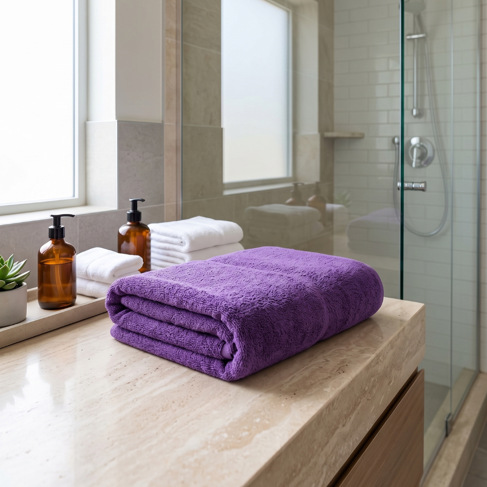 TOALLA GRANDE DE CUERPO COLOR MORADO - 3