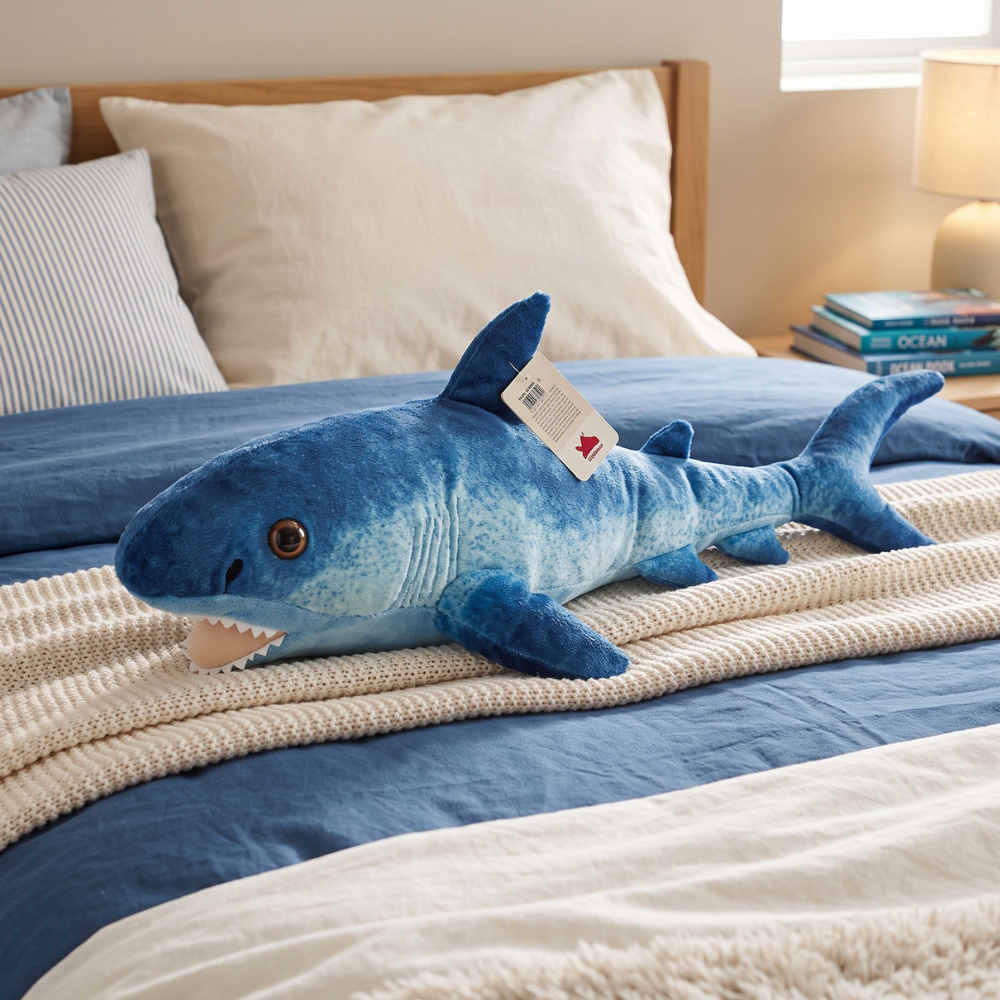 PELUCHE TIBURÓN AZUL 58 CM - 2