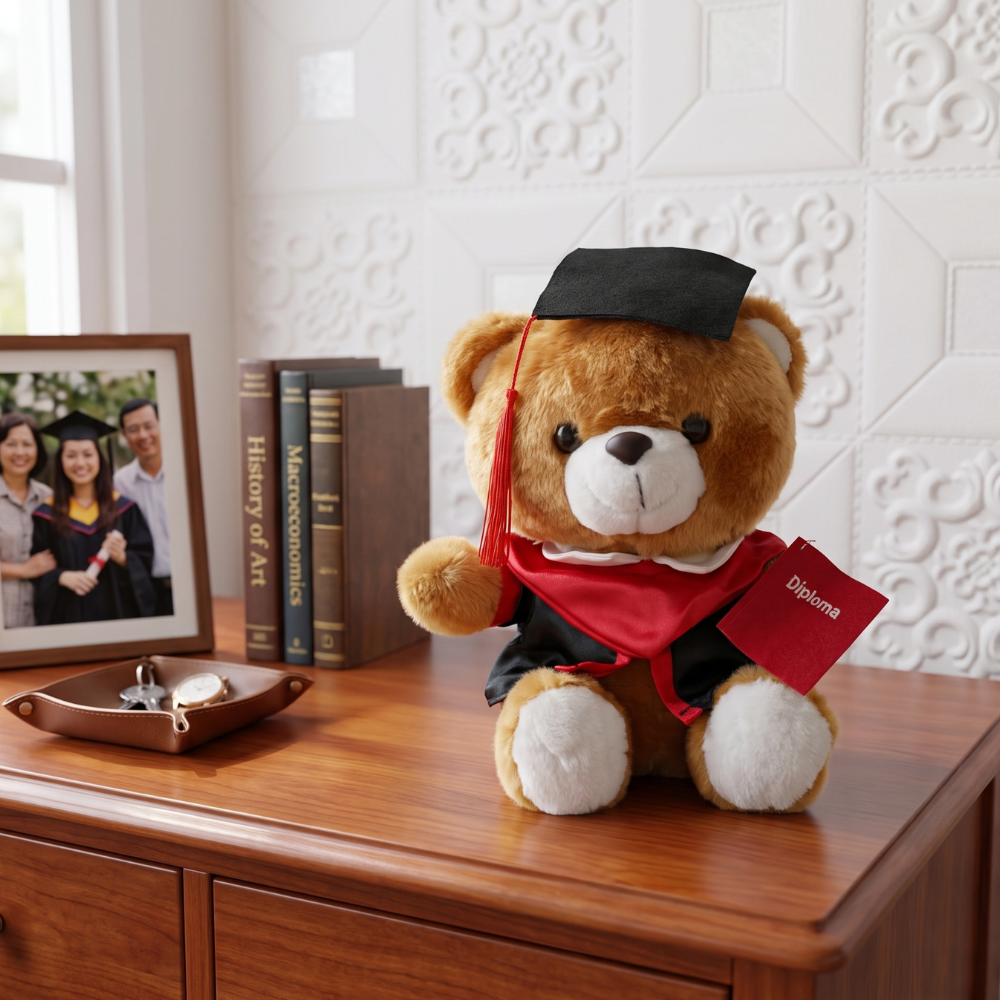 PELUCHE OSO GRADUADO 27 CM - 2