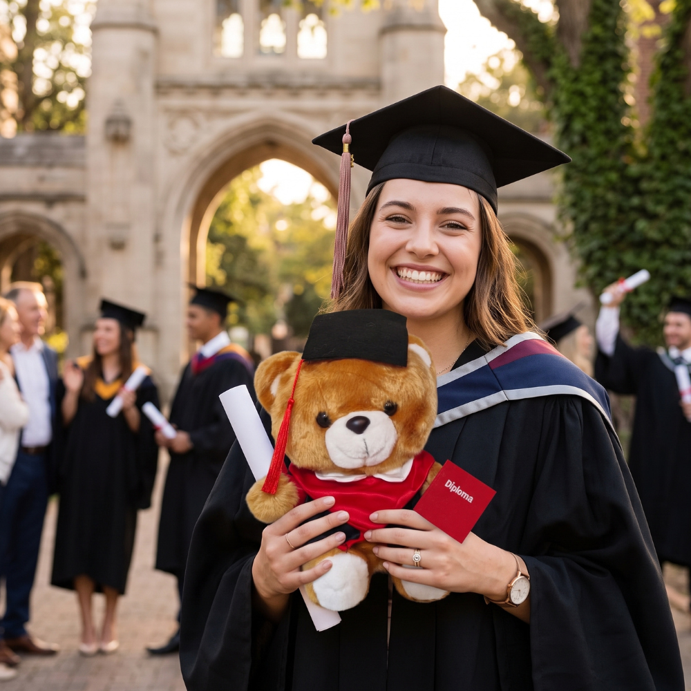 PELUCHE OSO GRADUADO 27 CM - 4