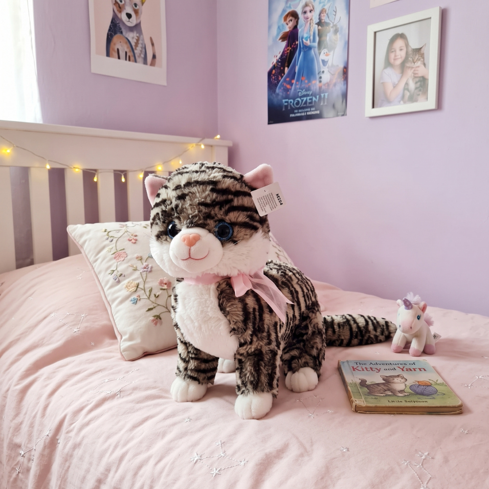 PELUCHE GATO SENTADO CON SONIDO 37 CM - 1