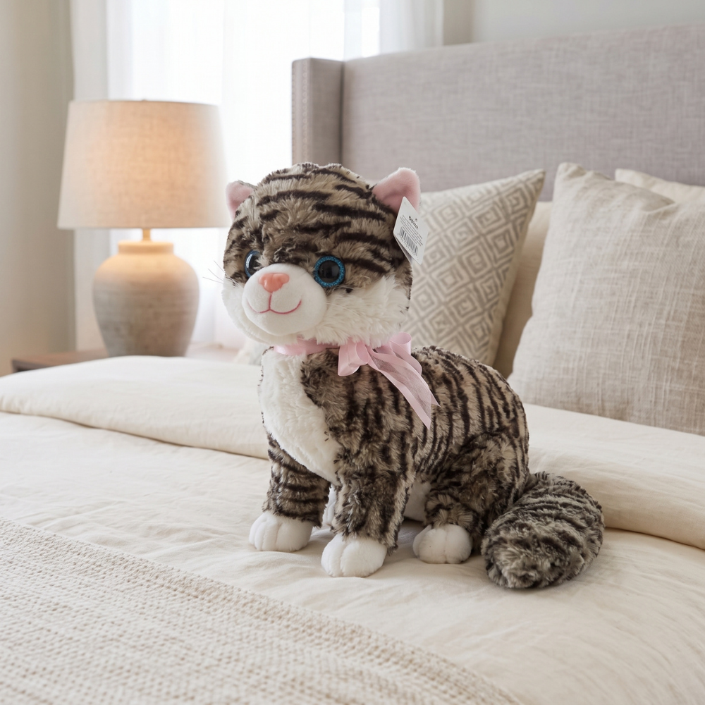 PELUCHE GATO SENTADO CON SONIDO 37 CM - 2