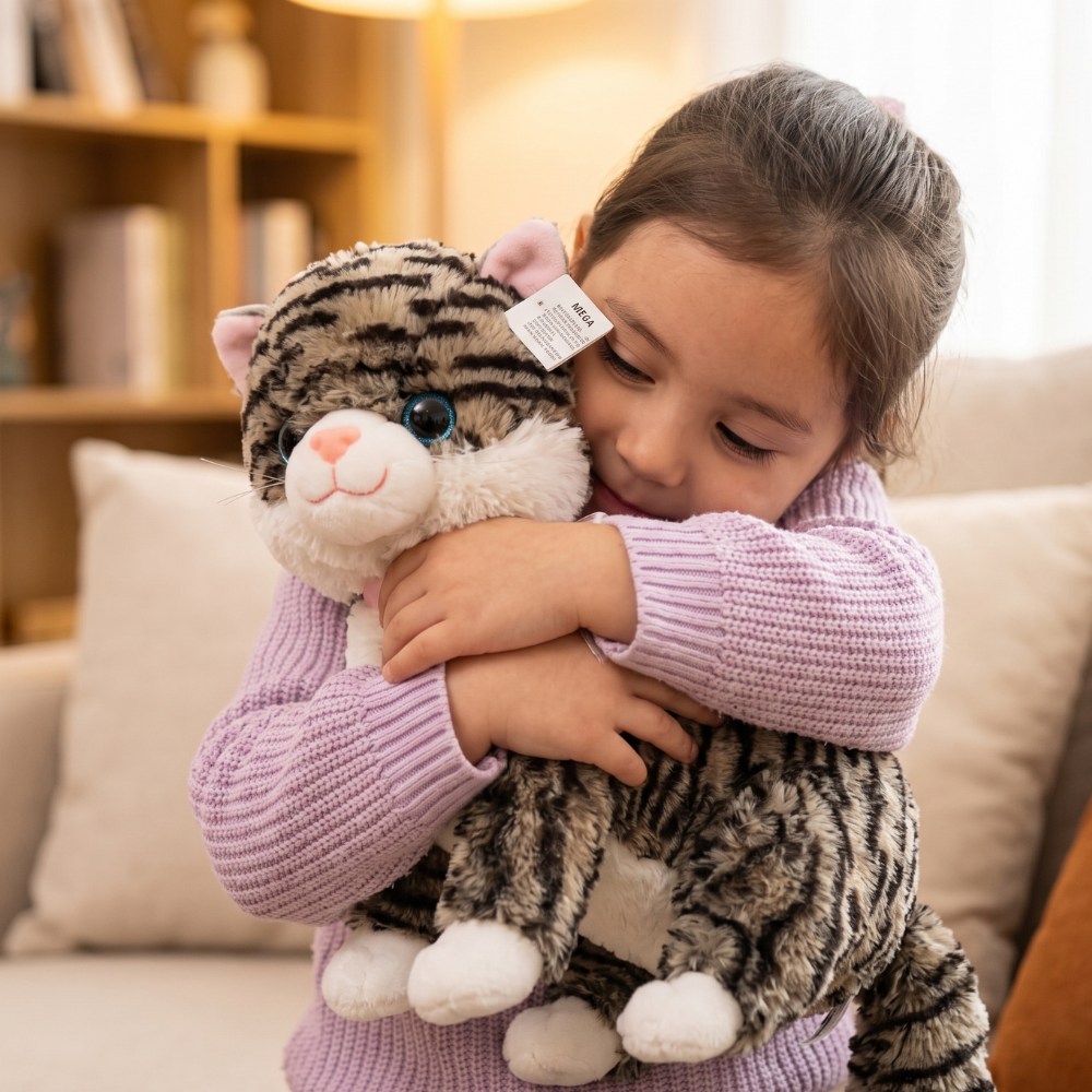 PELUCHE GATO SENTADO CON SONIDO 37 CM - 4