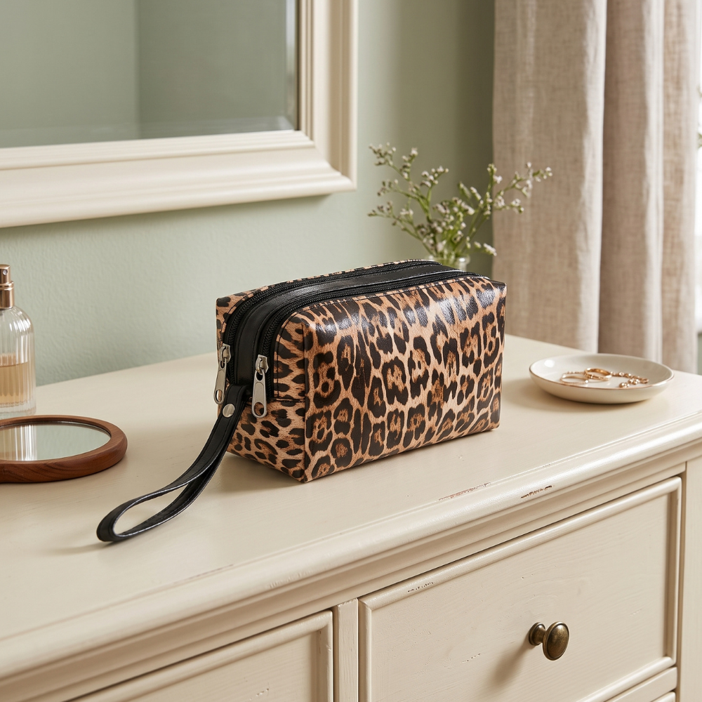 NECESER ANIMAL PRINT MARRÓN - 1