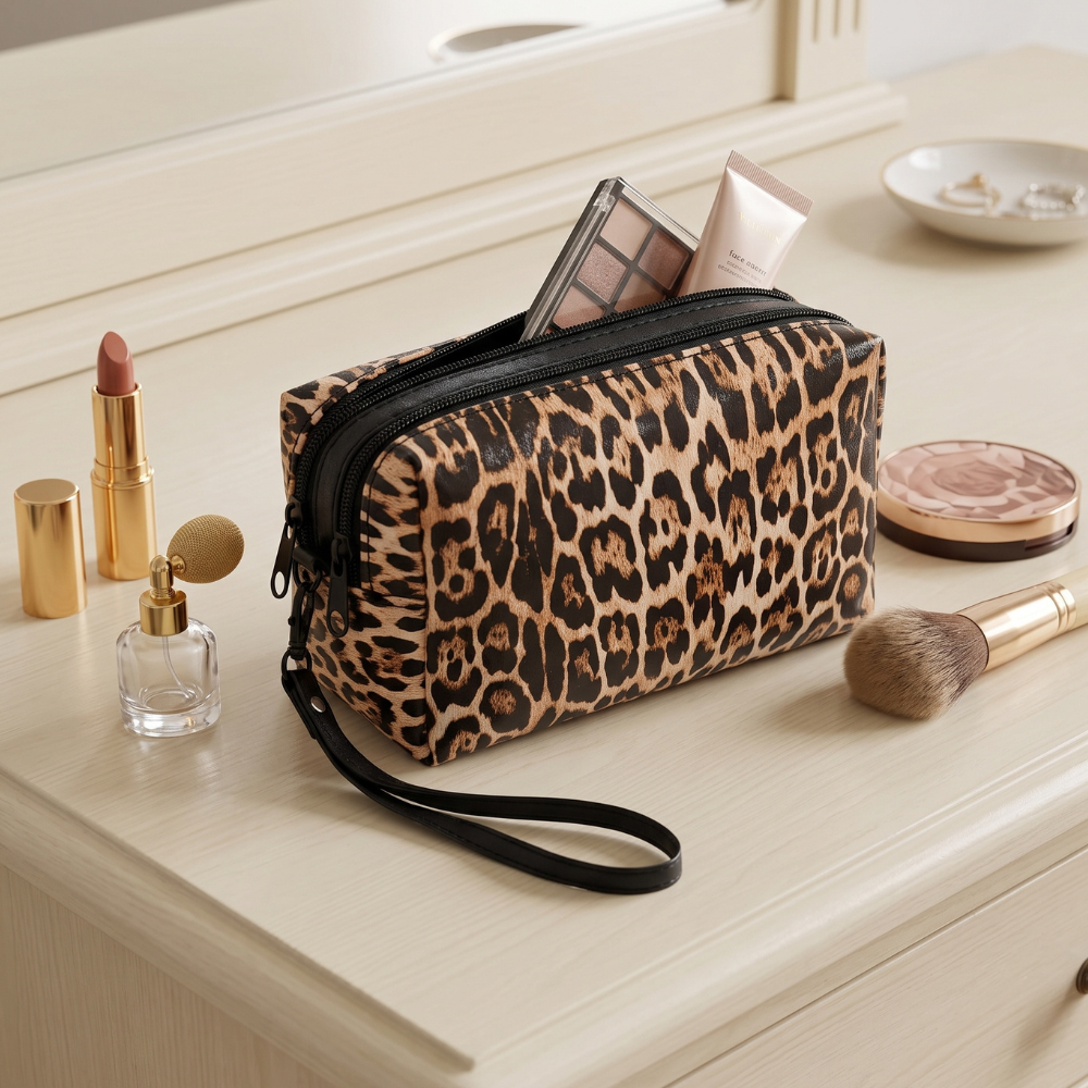 NECESER ANIMAL PRINT MARRÓN - 2