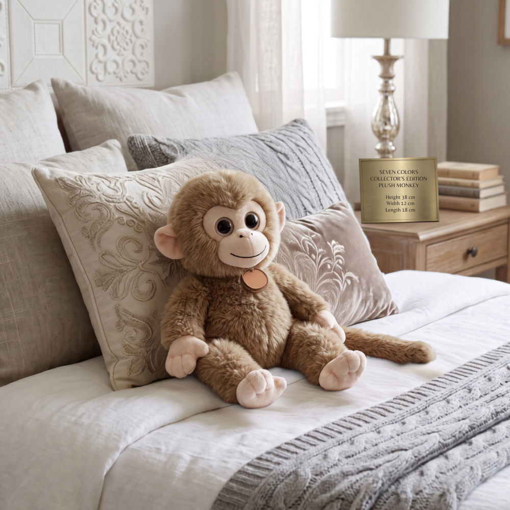 PELUCHE DE MONO MARRÓN 34 CM - 1