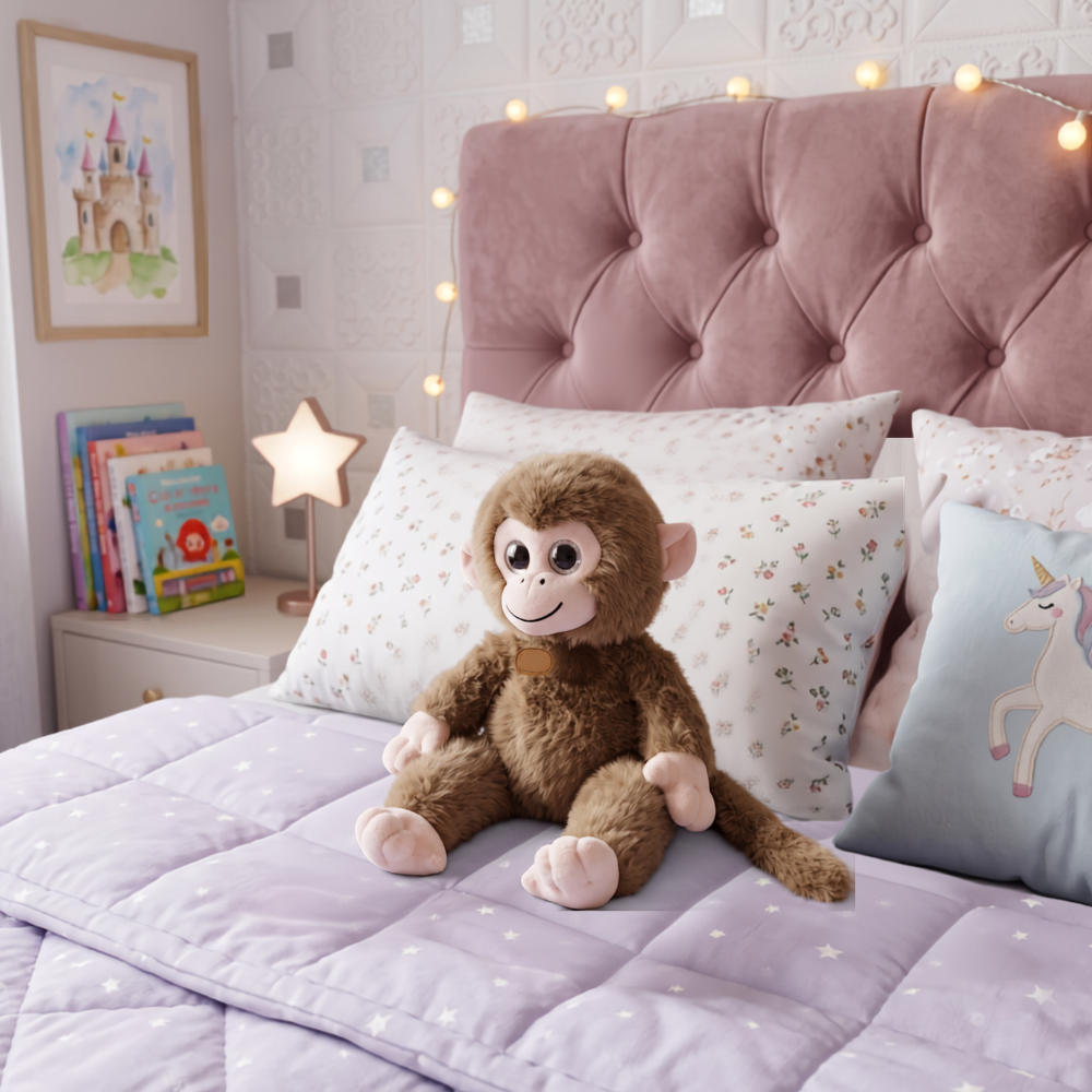PELUCHE DE MONO MARRÓN 34 CM - 2