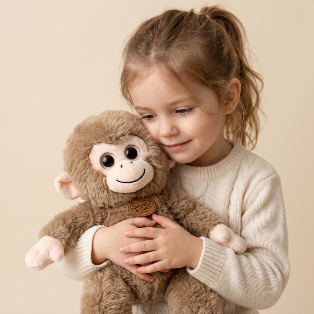 PELUCHE DE MONO MARRÓN 34 CM - 4