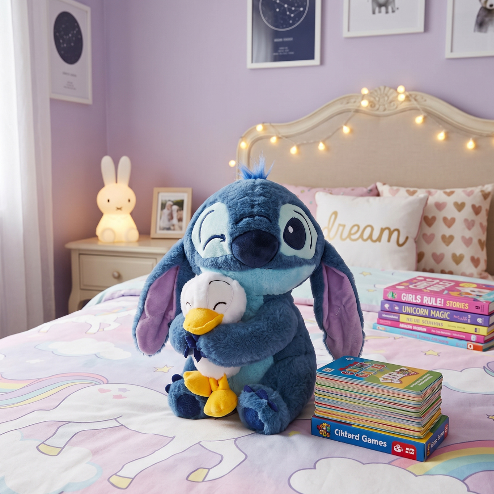 PELUCHE STITCH CON PATO 30 CM - 2