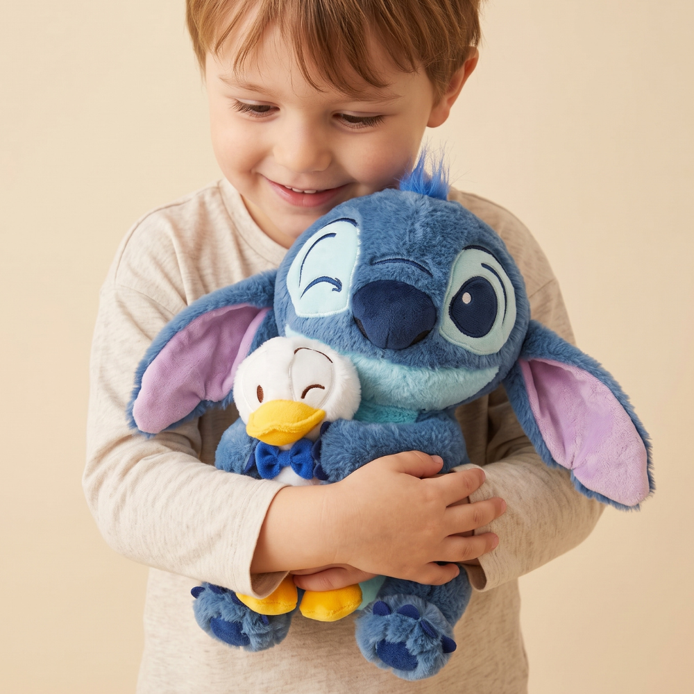 PELUCHE STITCH CON PATO 30 CM - 3