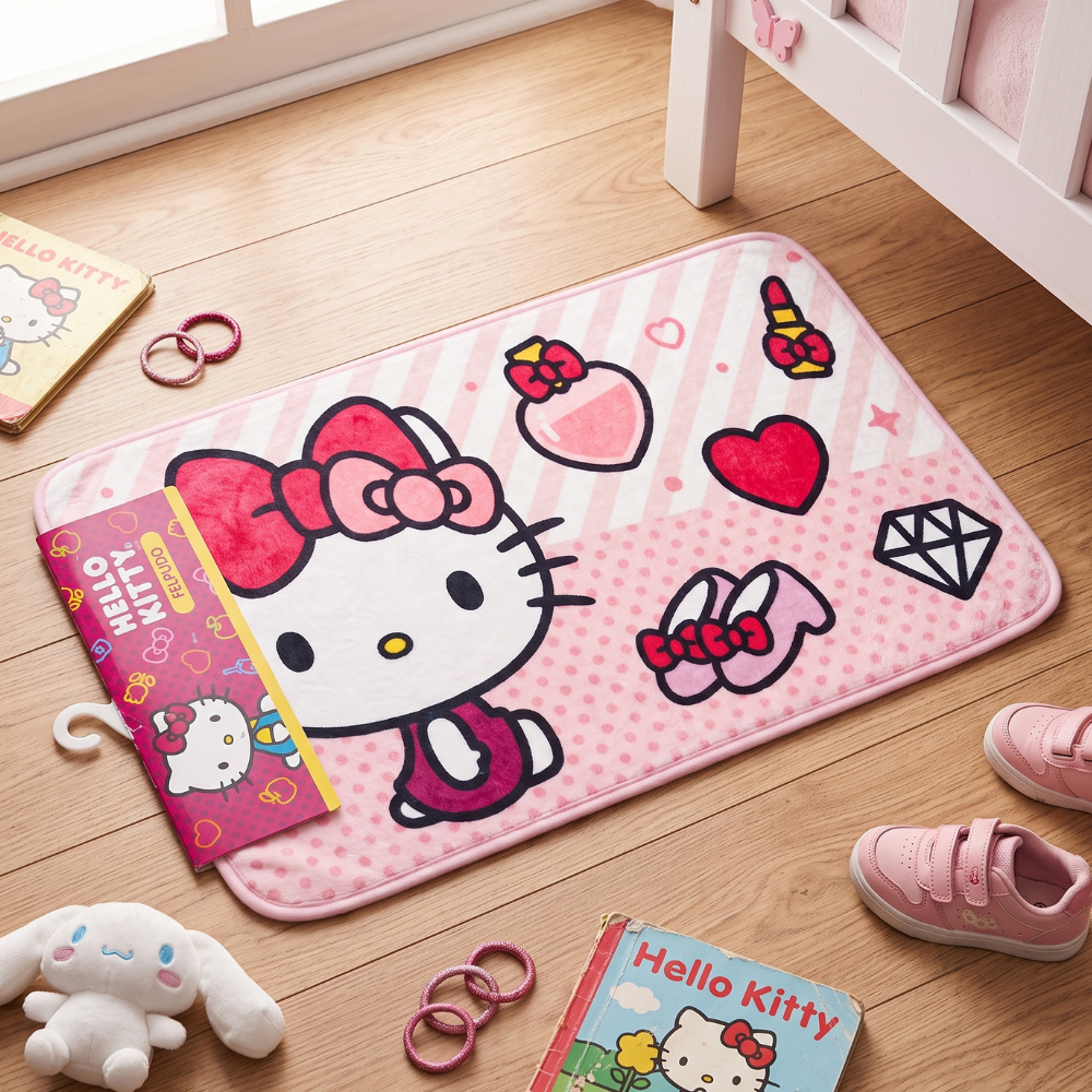 ALFOMBRA DE HELLO KITTY ROSA 60 CM X 40 CM - 2