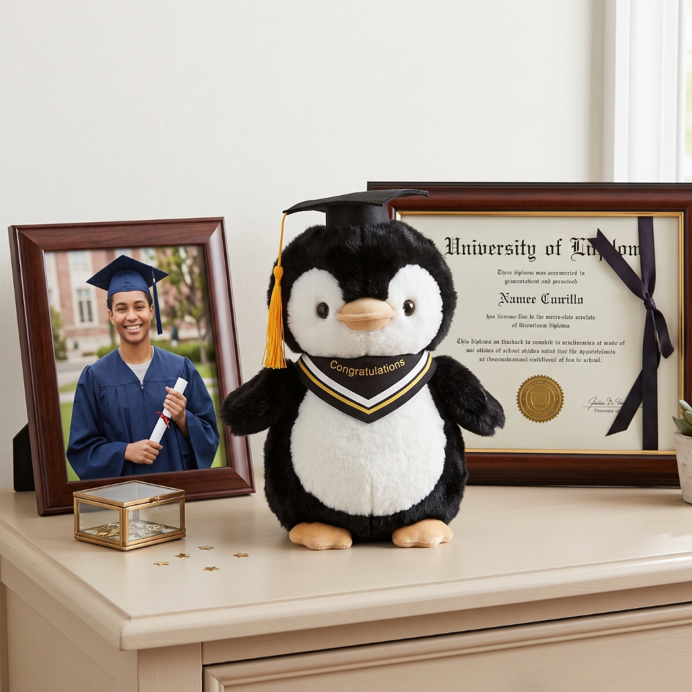 PELUCHE PINGUINO PARA GRADUACIÓN - 2