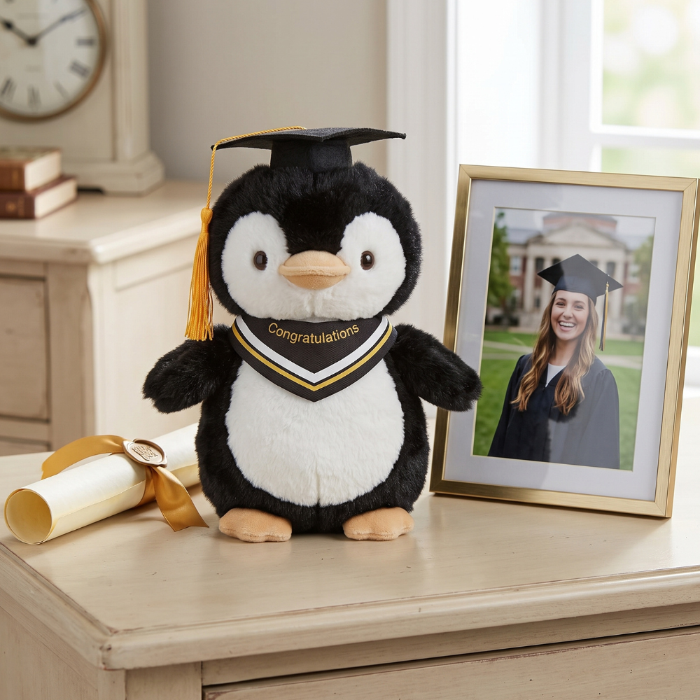 PELUCHE PINGUINO PARA GRADUACIÓN - 3
