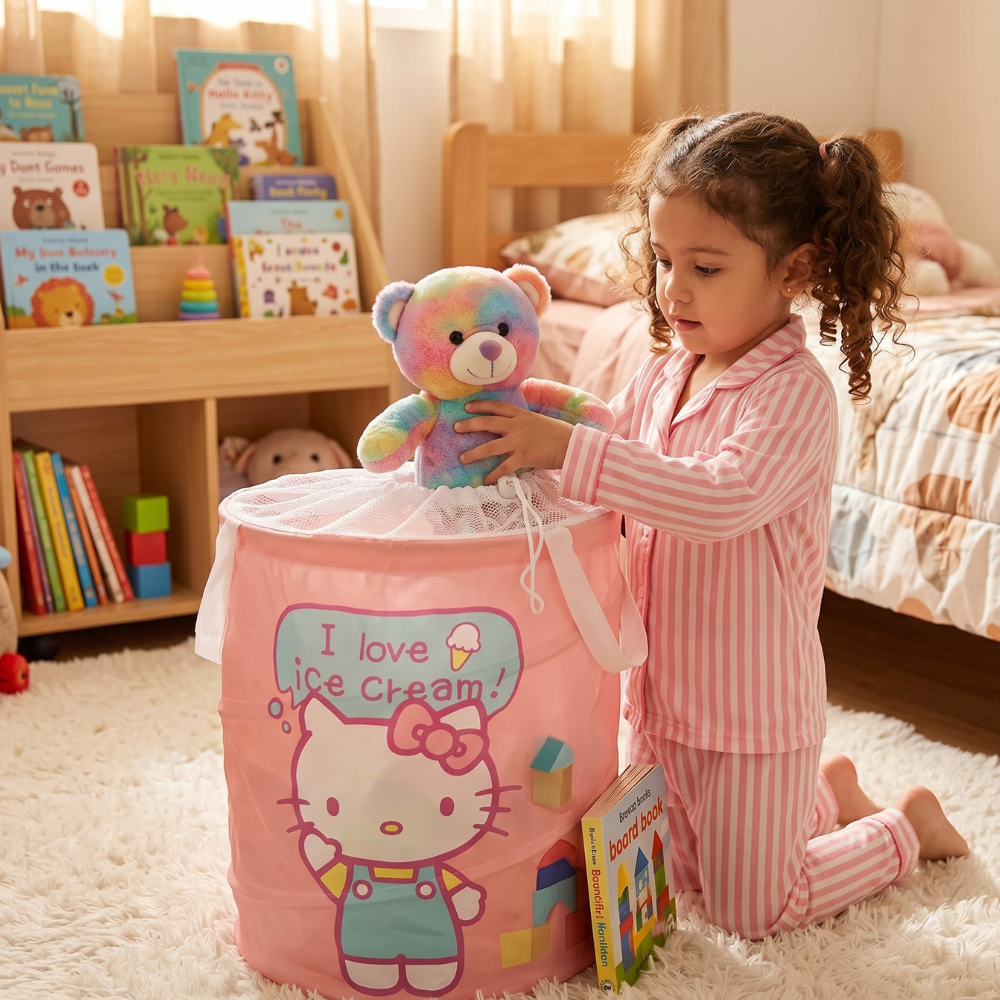 CESTA GATITA PLEGABLE 68 L MELÓN - 3