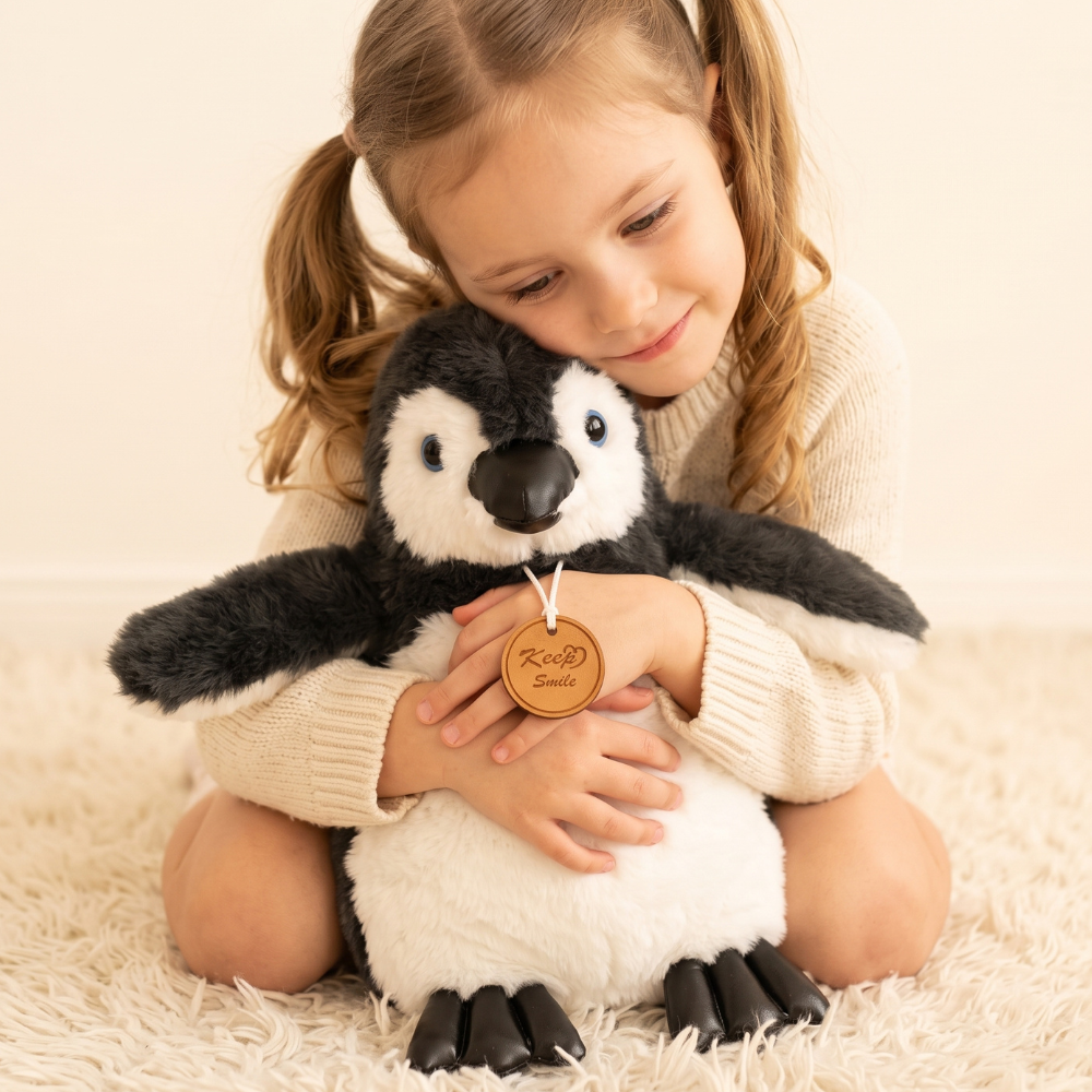 PELUCHE PINGUINO REAL NEGRO 30 CM - 3