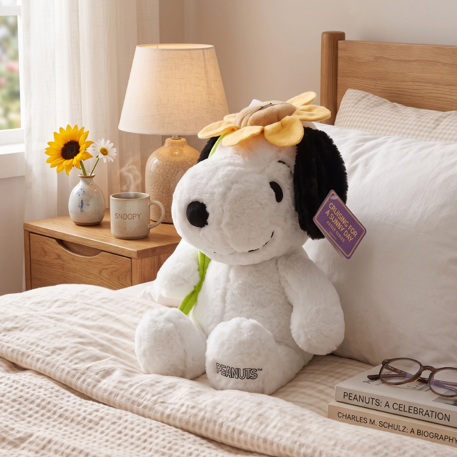 PELUCHE PERRO CON GIRASOL 42 CM - 2
