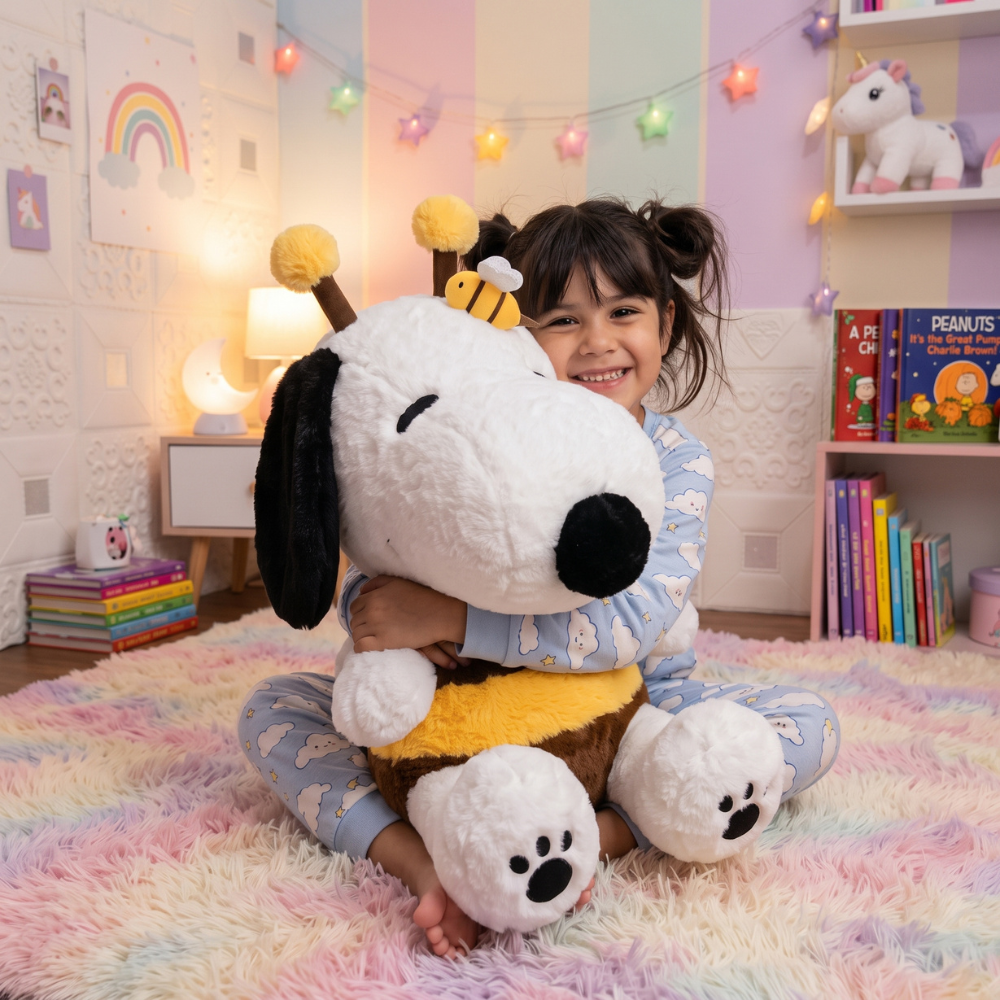 PELUCHE SNOOPY DISFRAZADO DE ABEJITA 70 CM - 3
