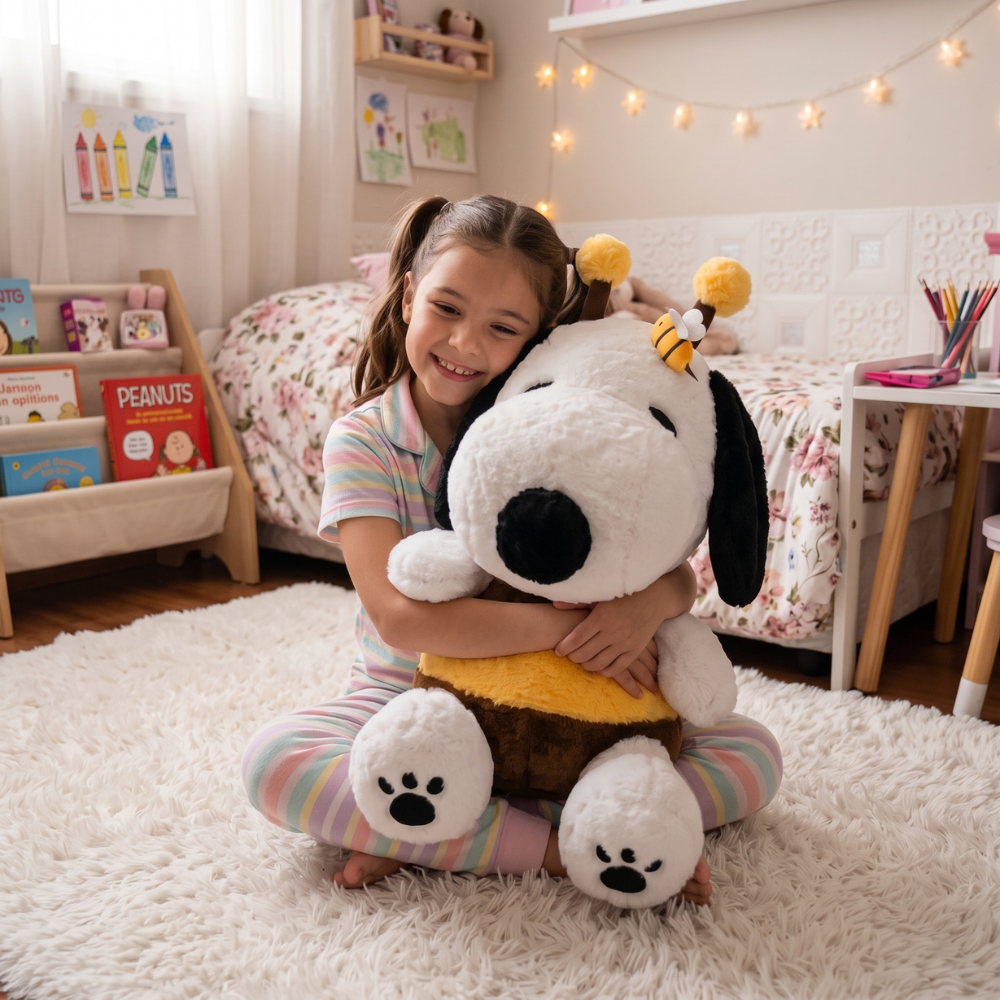 PELUCHE SNOOPY DISFRAZADO DE ABEJITA 70 CM - 4