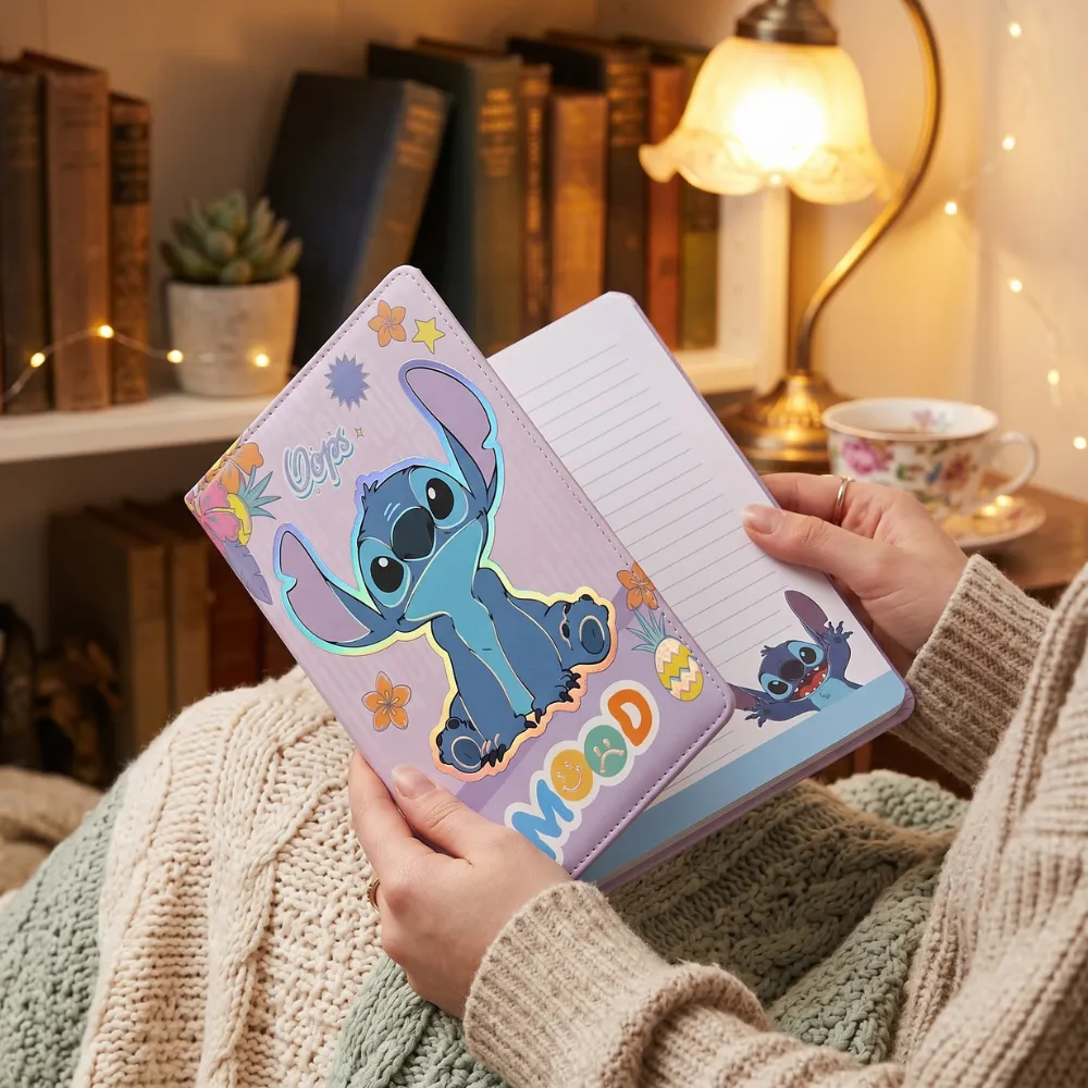 LIBRETA DIARIO DE STITCH LILA - 2