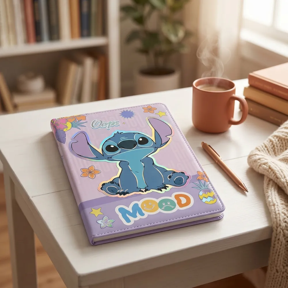 LIBRETA DIARIO DE STITCH LILA - 3