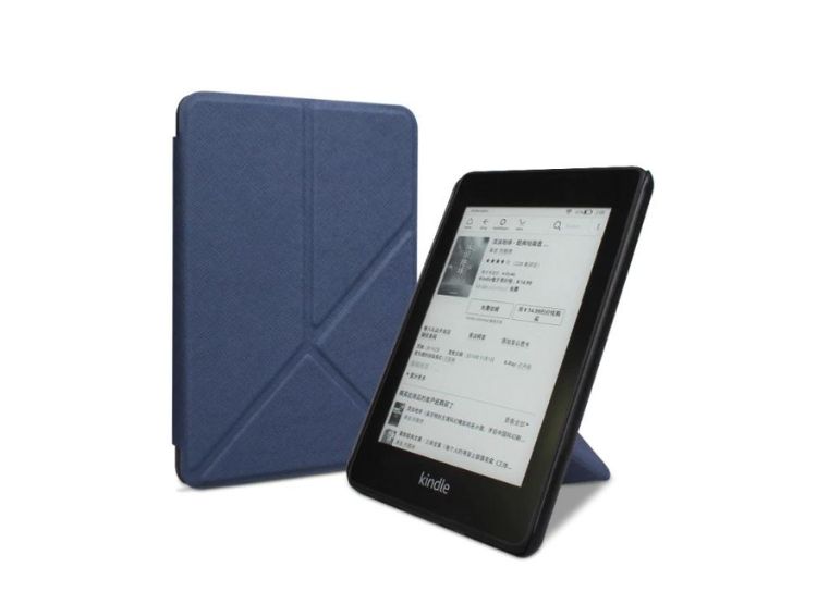 ESTUCHE KINDLE 6 PULGADAS AZUL PLEGABLE - 1
