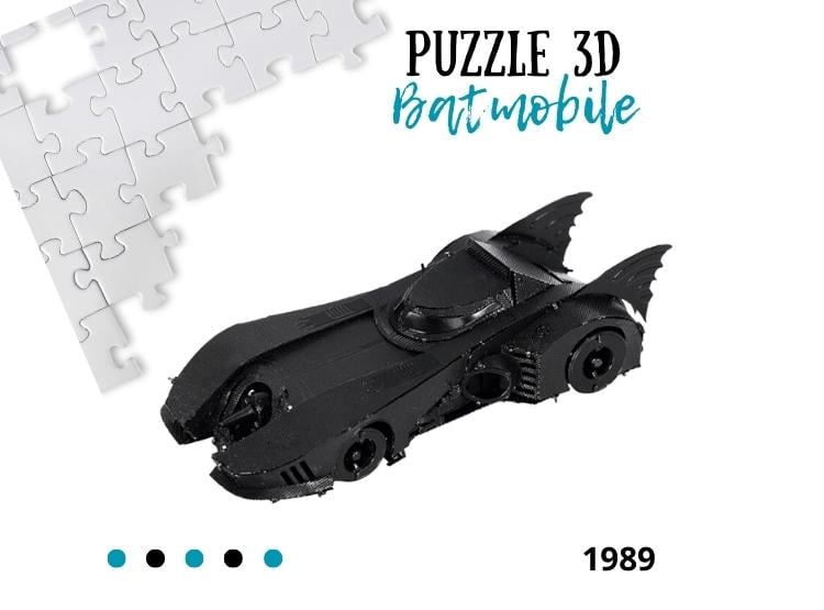 ROMPECABEZAS SHEEPBUSTER ARMABLE 3D BATMOBILE PARA NIÑOS Y ADULTOS - 1