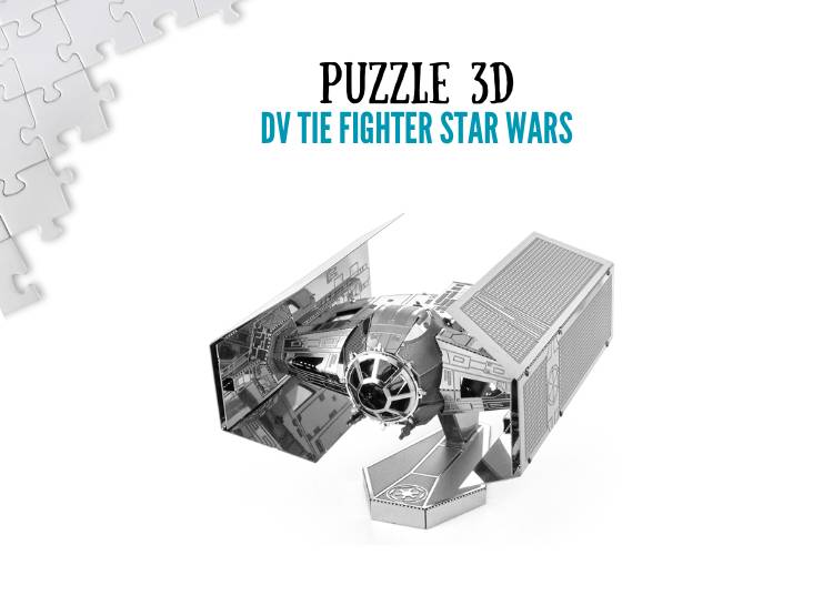 ROMPECABEZAS ARMABLE 3D DV TIE FIGHTER PARA NIÑOS Y ADULTOS - 1
