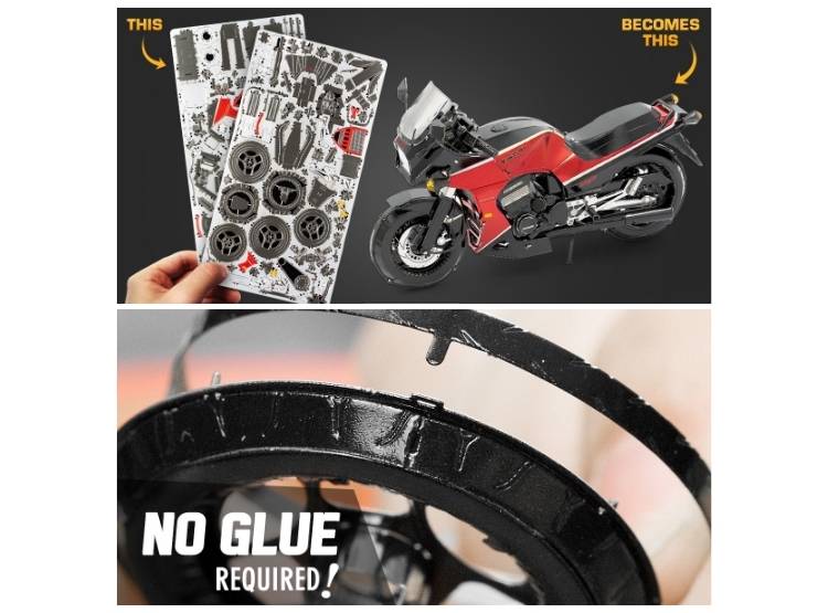 ROMPECABEZAS ARMABLE 3D MOTO KAWASAKI PARA NIÑOS Y ADULTOS - 5