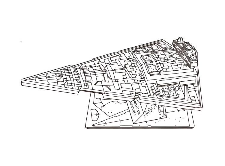 ROMPECABEZAS ARMABLE 3D IMPERIAL STAR DESTROYER PARA NIÑOS Y ADULTOS - 6