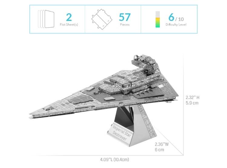 ROMPECABEZAS ARMABLE 3D IMPERIAL STAR DESTROYER PARA NIÑOS Y ADULTOS - 8