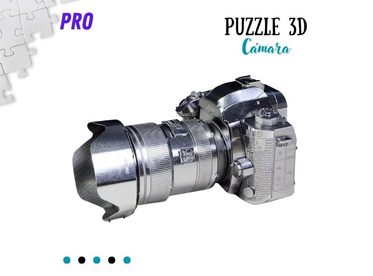 ROMPECABEZAS ARMABLE 3D CAMARA PARA NIÑOS Y ADULTOS - 1