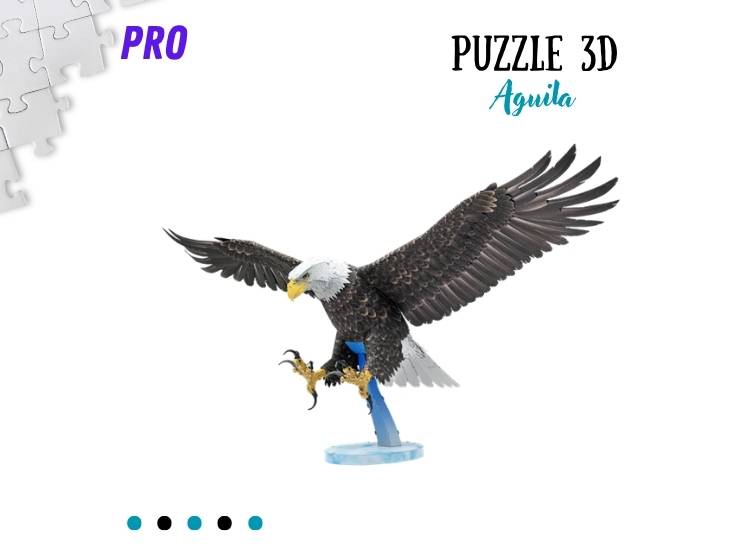 ROMPECABEZAS ARMABLE 3D AGUILA PARA NIÑOS Y ADULTOS - 1