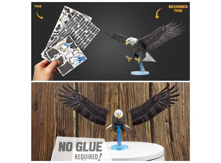 ROMPECABEZAS ARMABLE 3D AGUILA PARA NIÑOS Y ADULTOS - 5