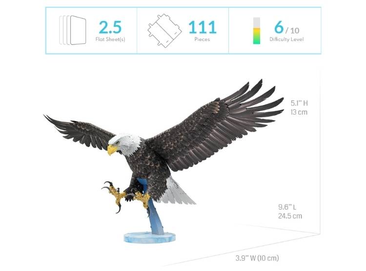 ROMPECABEZAS ARMABLE 3D AGUILA PARA NIÑOS Y ADULTOS - 6