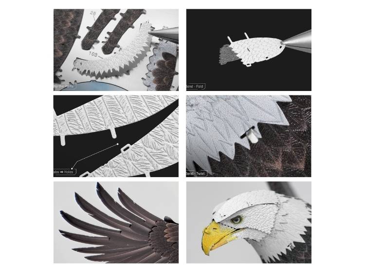 ROMPECABEZAS ARMABLE 3D AGUILA PARA NIÑOS Y ADULTOS - 8