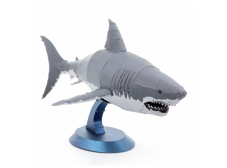 ROMPECABEZAS ARMABLE 3D TIBURON BLANCO PARA NIÑOS Y ADULTOS - 2