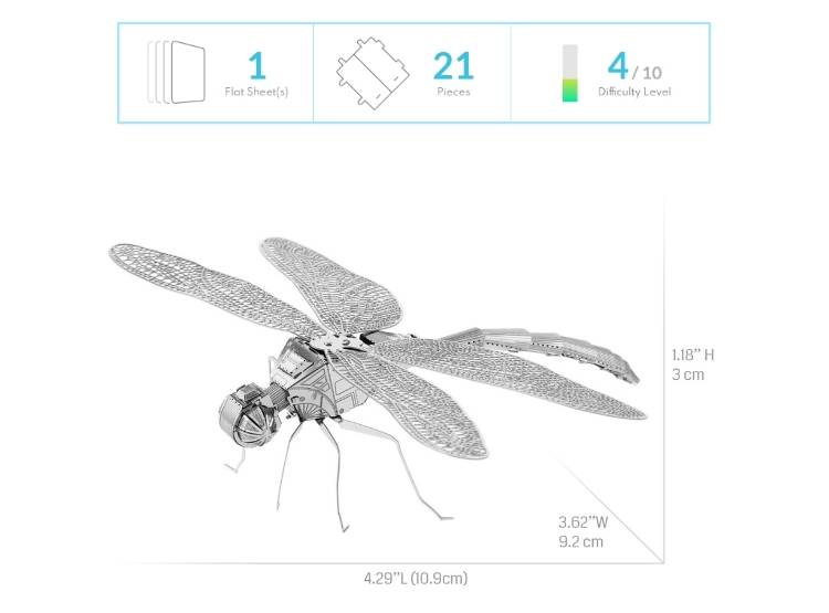 ROMPECABEZAS ARMABLE 3D LIBELULA PARA NIÑOS Y ADULTOS - 8