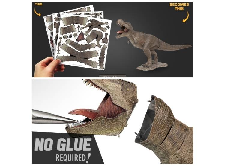 ROMPECABEZAS ARMABLE 3D TIRANOSAURIO REX PARA NIÑOS Y ADULTOS - 5