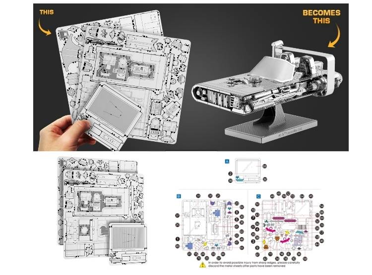 ROMPECABEZAS ARMABLE 3D NAVE DE HAN PARA NIÑOS Y ADULTOS - 7