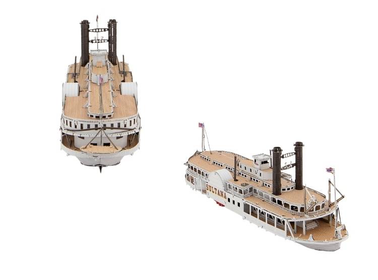 ROMPECABEZAS ARMABLE 3D SULTANA BARCO DE VAPOR PARA NIÑOS Y ADULTOS - 3