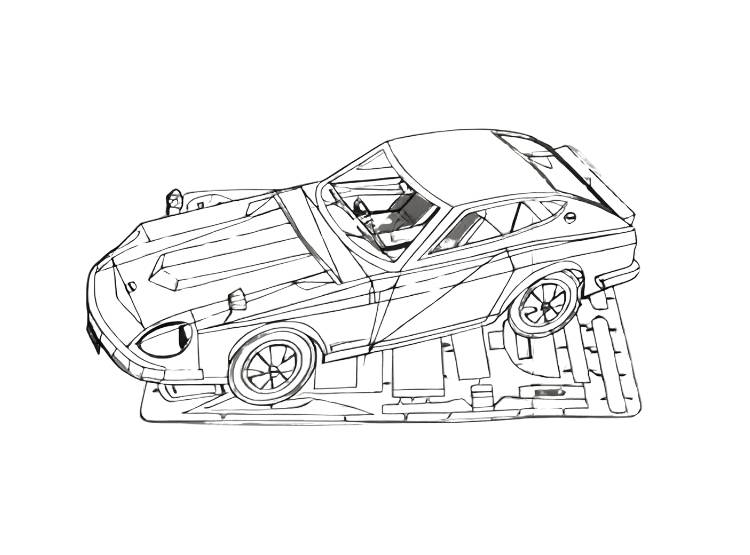 ROMPECABEZAS ARMABLE 3D NISSAN DATSUN 24OZ PARA NIÑOS Y ADULTOS - 8
